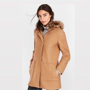 Brooks Brothers Double-Knit Wool-Blend Coat